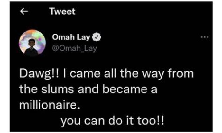 
I Came All The Way From The Slums To Become A Millionaire – Omah Lay 