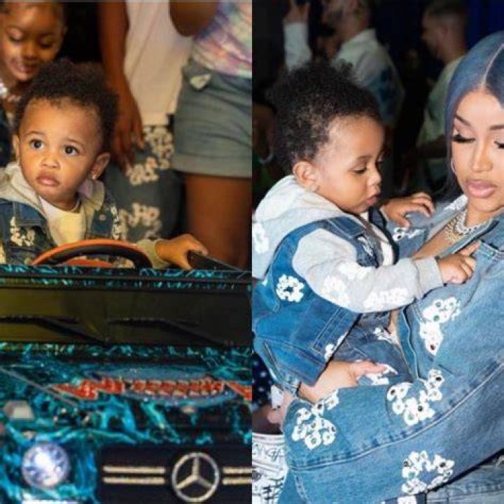 
Offset and Cardi B Gifted Son Waves His Own G-Wagon At 1st Birthday Bash 