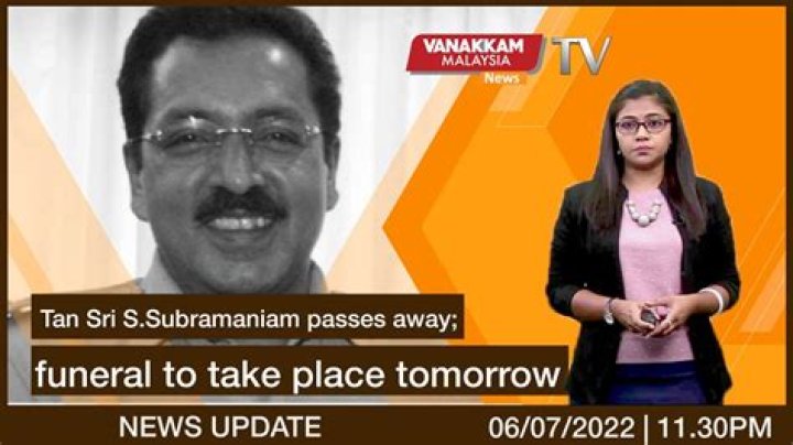 
Who Is Dato Subramaniam? Tan Sri Subramaniam Son Announces The His Passing 